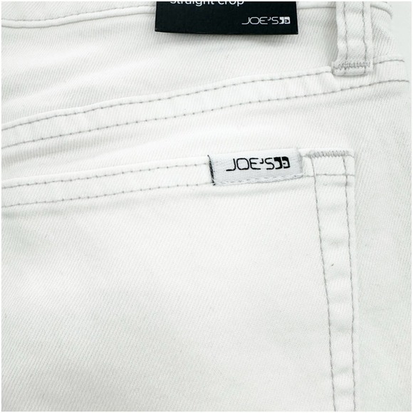 Joe's Mid Rise Straight Leg Cropped Denim Jeans White Women's Size 27 NWT - Picture 10 of 11